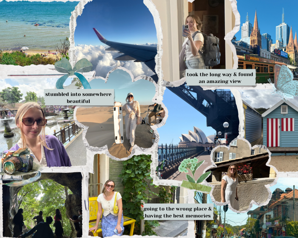 neutral paper scrapbook modern vision board photo collage 2